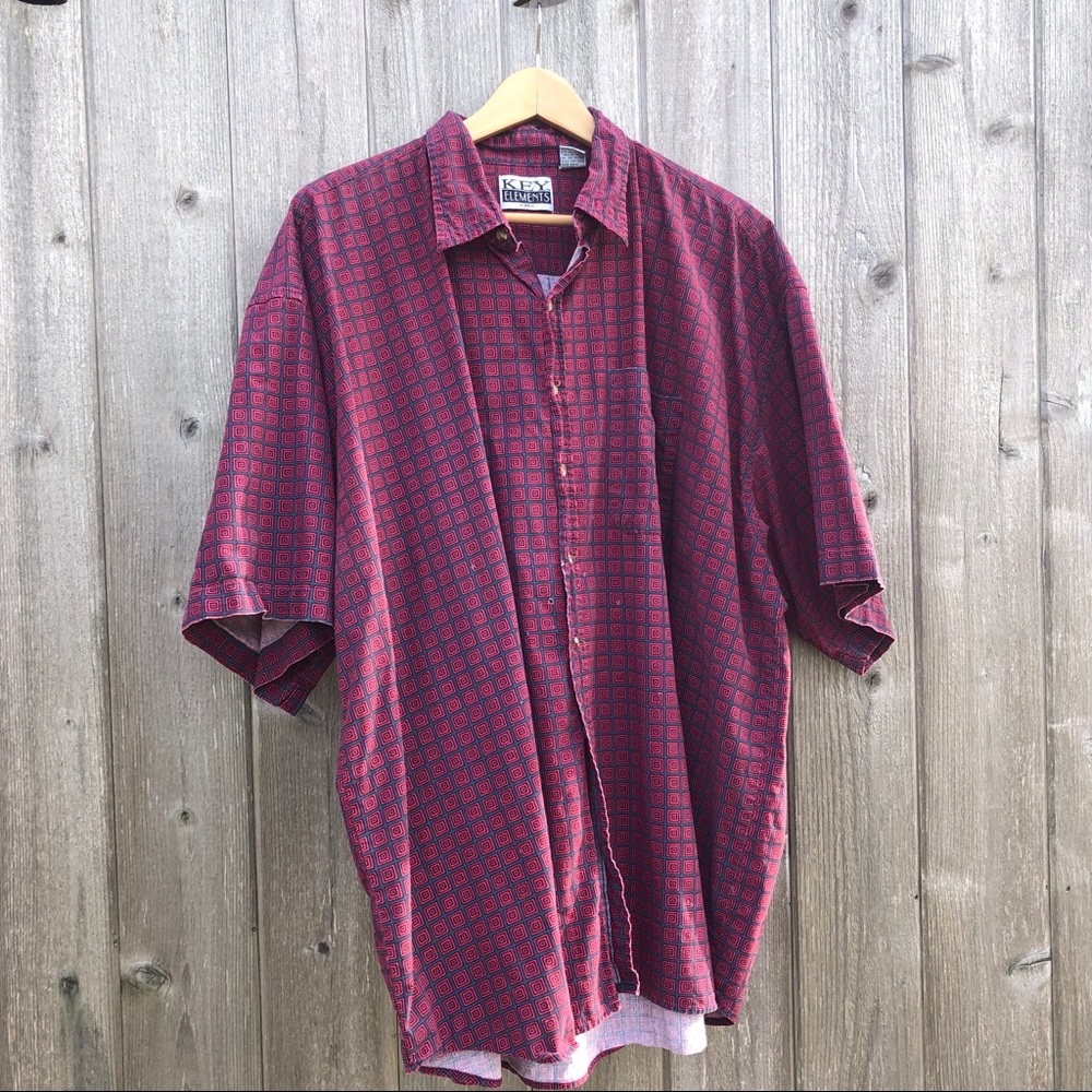 VINTAGE PATTERN BUTTON DOWN